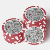 Kardinalen Poker Chips (Opstapeling)