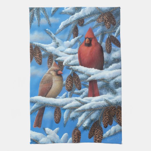 Kardinalen Theedoek (Verticaal)