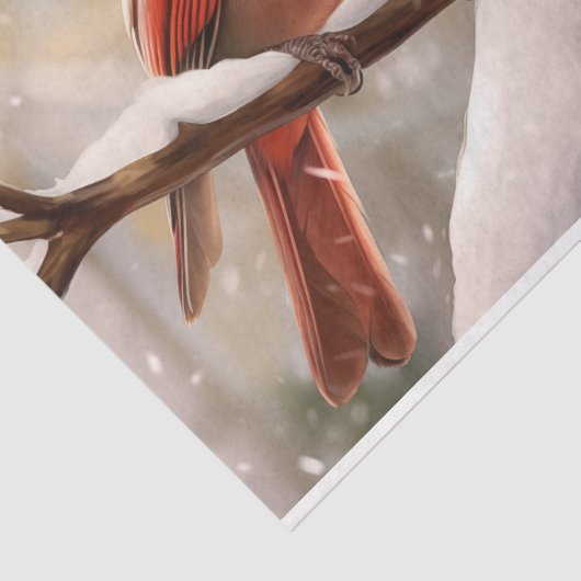 Kardinalen Tissuepapier (Detail)