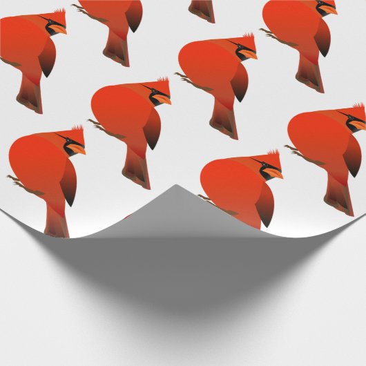 Kardinalen Verpakkingspapier Cadeaupapier (Hoek)