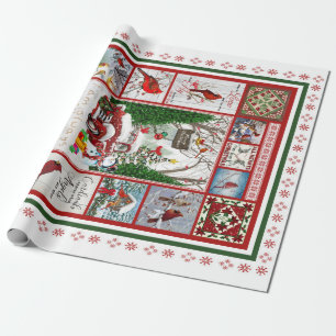 Kardinalen verschijnen als engelen bijna cadeautje cadeaupapier