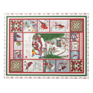 Kardinalen verschijnen als engelen bijna cadeautje notitieblok