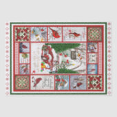 Kardinalen verschijnen als engelen bijna cadeautje tissuepapier (Voorkant)