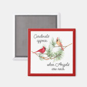 Kardinalen verschijnen als engelen in de buurt van magneet (Voorkant / Achterkant)