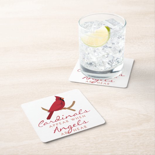 Kardinalen verschijnen kartonnen onderzetters (Insitu)