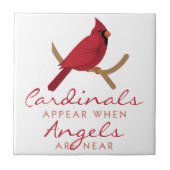 Kardinalen verschijnen tegeltje (Voorkant)