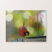 Kardinalen verschijnen wanneer Angels dichtbij zij Legpuzzel (Horizontaal)