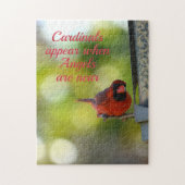 Kardinalen verschijnen wanneer Angels dichtbij zij Legpuzzel (Verticaal)