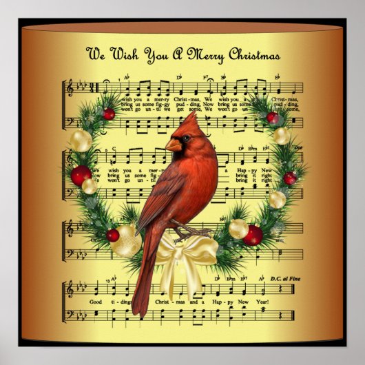 "Kardinalen verschijnen wanneer engelen dichtbij z Poster (Voorkant)
