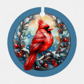 Kardinalen verschijnen wanneer engelen dichtbij zi metalen ornament (Voorkant)