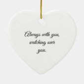 Kardinalen verschijnen wanneer engelen in de buurt keramisch ornament (Achterkant)