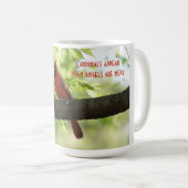 Kardinalen verschijnen wanneer engelen in de buurt koffiemok (Voorkant rechts)