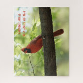 Kardinalen verschijnen wanneer engelen in de buurt legpuzzel (Verticaal)