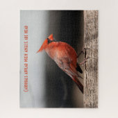 Kardinalen verschijnen wanneer engelen in de buurt legpuzzel (Verticaal)