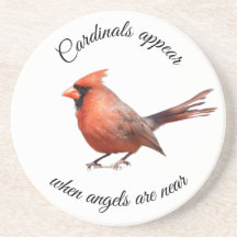 Kardinalen verschijnen wanneer engelen in de buurt