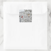 Kardinalen Vierkante Sticker (Tas)