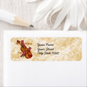 Kardinalen Viool herziene adresetiketten Etiket (Insitu)