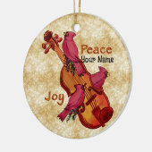 Kardinalen Viool ornamenten (Links)