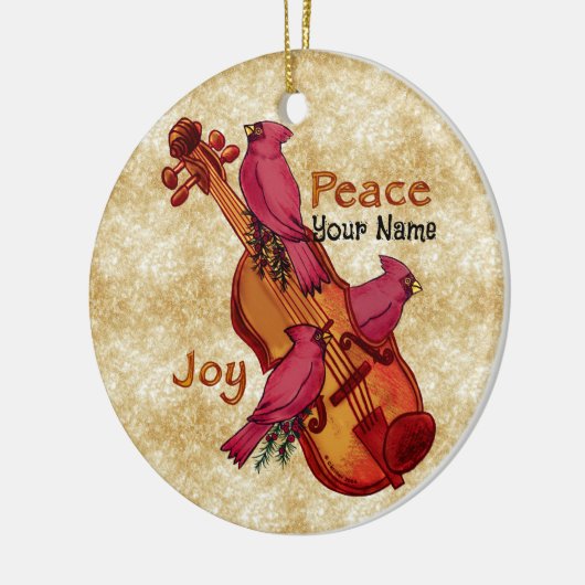 Kardinalen Viool ornamenten (Links)