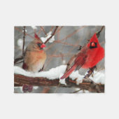 kardinalen voor mannetjes en vrouwen fleece deken (Voorkant (Horizontaal))