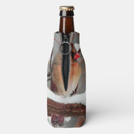 kardinalen voor mannetjes en vrouwen flesjeskoeler (Fles Achterkant)