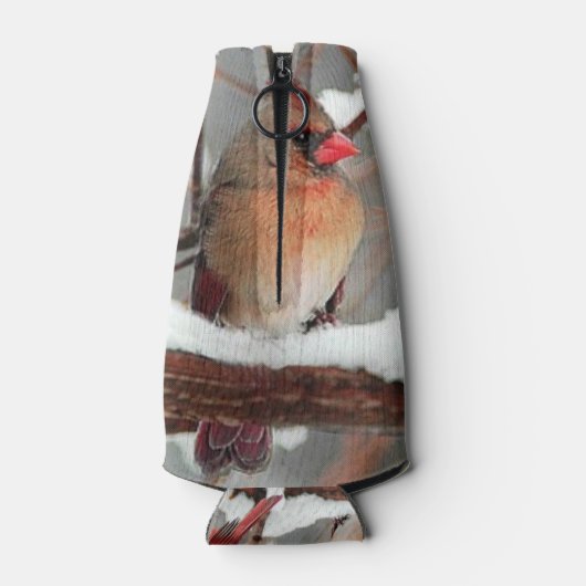 kardinalen voor mannetjes en vrouwen flesjeskoeler (Achterkant)