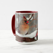 kardinalen voor mannetjes en vrouwen mok (Voorkant links)