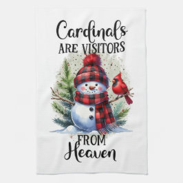 Kardinalen zijn bezoekers uit de hemel theedoek