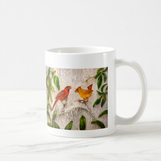 Kardinalen Zingend uit liefde Koffiemok (Rechts)