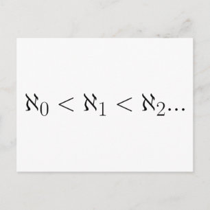 Kardinaliteit van oneindige stellen briefkaart