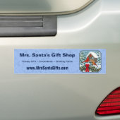 Kardinals kerstfeest blauw bumpersticker (Op auto)