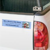 Kardinals kerstfeest blauw bumpersticker (Op Truck)