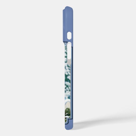 Kardinals kerstfeest blauw Case-Mate iPhone case (Achterkant / Links)