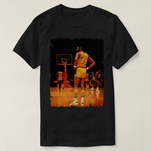 Kareem Abdul Jabbar ontwerp van basketbal 2 T-shirt (Design voorkant)