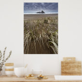 Karekare Beach | Panatahi Island, westkust Poster (Keuken)