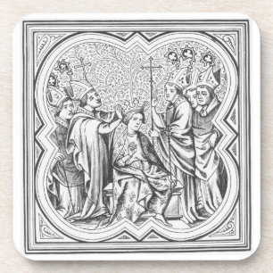 Karel de citroenkweek (742-814) na een miniatuurku drankjes onderzetter