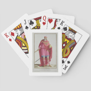 Karel de Grote (742-814) uit 'Receuil des Estampes Pokerkaarten