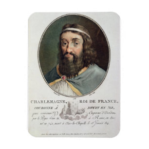 Karel de Grote (747-814), koning van Frankrijk, ge Magneet