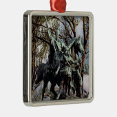 Karel de Grote (Carolus Magnus, Charles de Grote)  Metalen Ornament (Rechts)