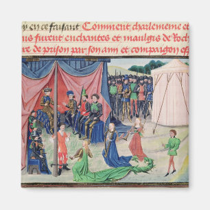 Karel de Grote en zijn baronnen worden betoverd Magneet