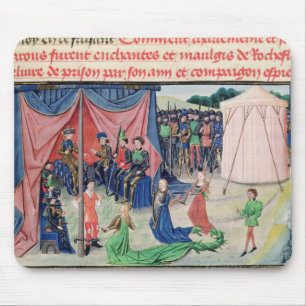 Karel de Grote en zijn baronnen worden betoverd Muismat