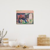 Karel de Grote en zijn baronnen worden betoverd Poster (Keuken)