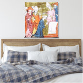 Karel de Grote-kerkstad Karel de Grote Canvas Afdruk (Insitu (Slaapkamer))