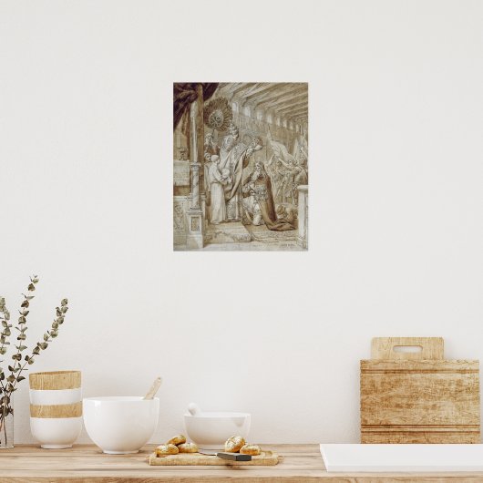 Karel de Grote-kroon Poster (Keuken)