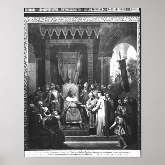 Karel de Grote Omgekeerde Hoofdsom Poster (Voorkant)