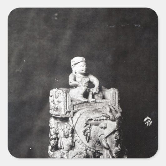 Karel de Grote-schaap" Vierkante Sticker (Voorkant)