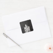 Karel de Grote-schaap" Vierkante Sticker (Envelop)