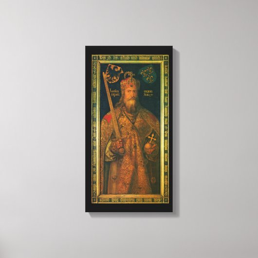 Karel de Grote Stretched Canvas Print (Voorkant)