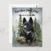 Karelian Beer Dog Briefkaart (Voorkant / Achterkant)