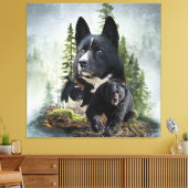 Karelian Beer Dog Canvas Afdruk (Insitu (Woonkamer))